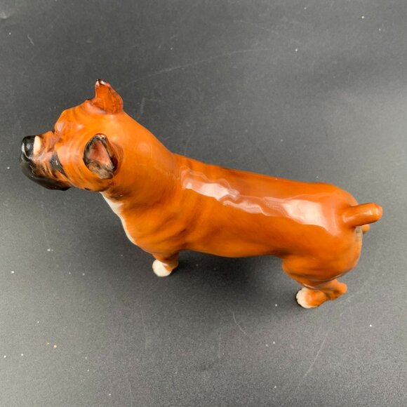 Rare Vtg ROYAL DOULTON Large Boxer Dog Champion “Warlord of Mazelaine” Figurine - Picture 5 of 6